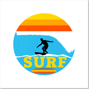 Vintage Surf summer time Posters and Art